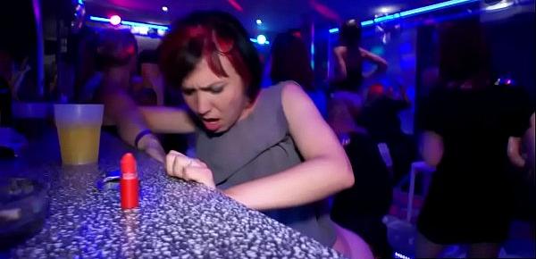  Real euro amateur bent over and fucked on the dancefloor